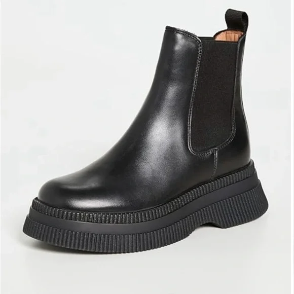Ganni Black Ankle Boots